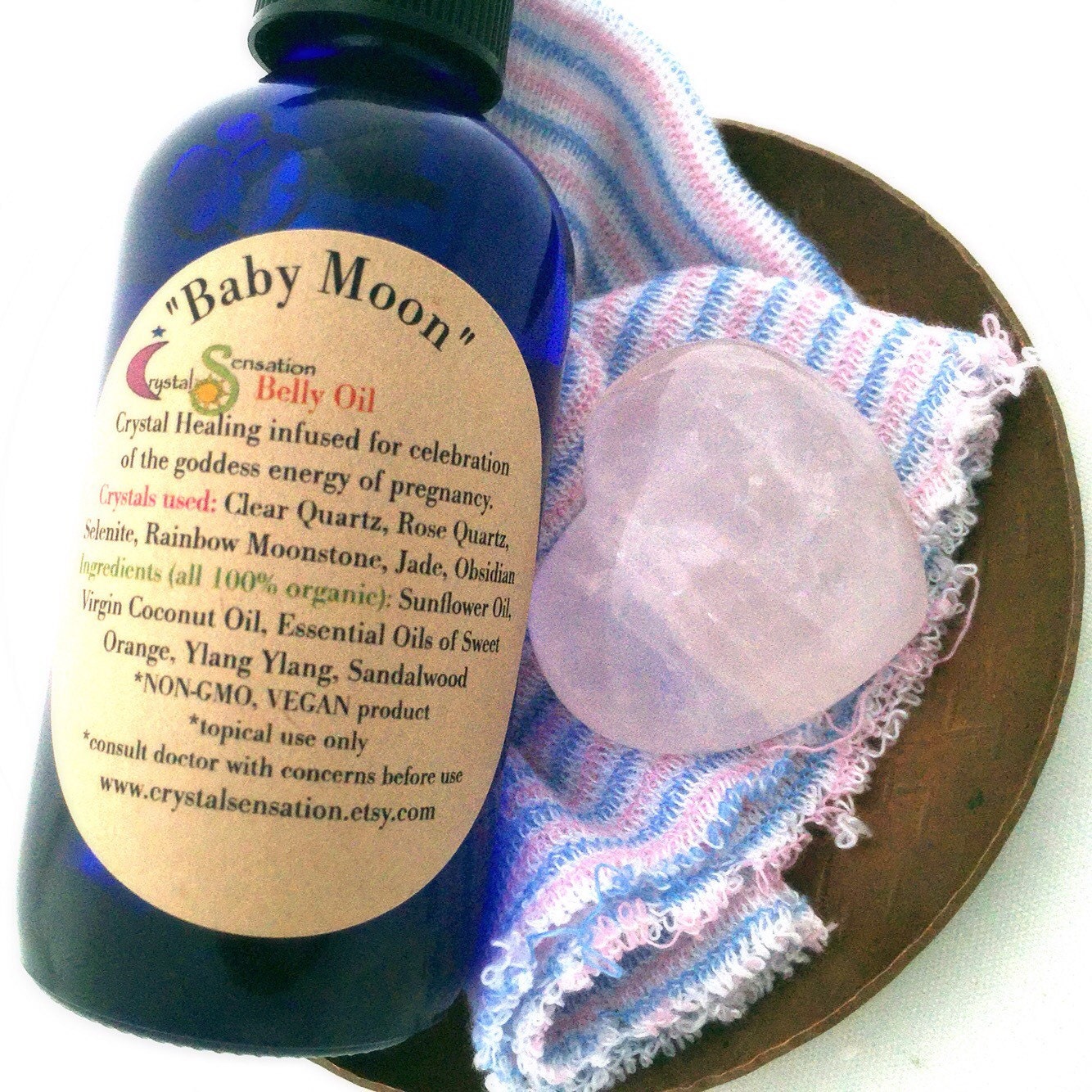 Baby Moon Belly Oil / Pregnancy Massage Oil / Organic