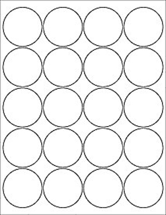 Blank Circle Labels Plain White Circle Stickers Kraft Circle