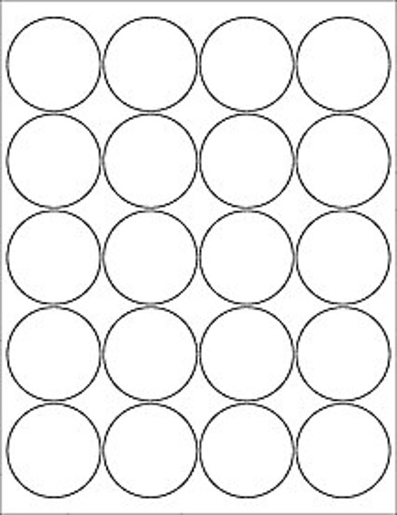 Blank Circle Labels Plain White Circle Stickers Kraft Circle