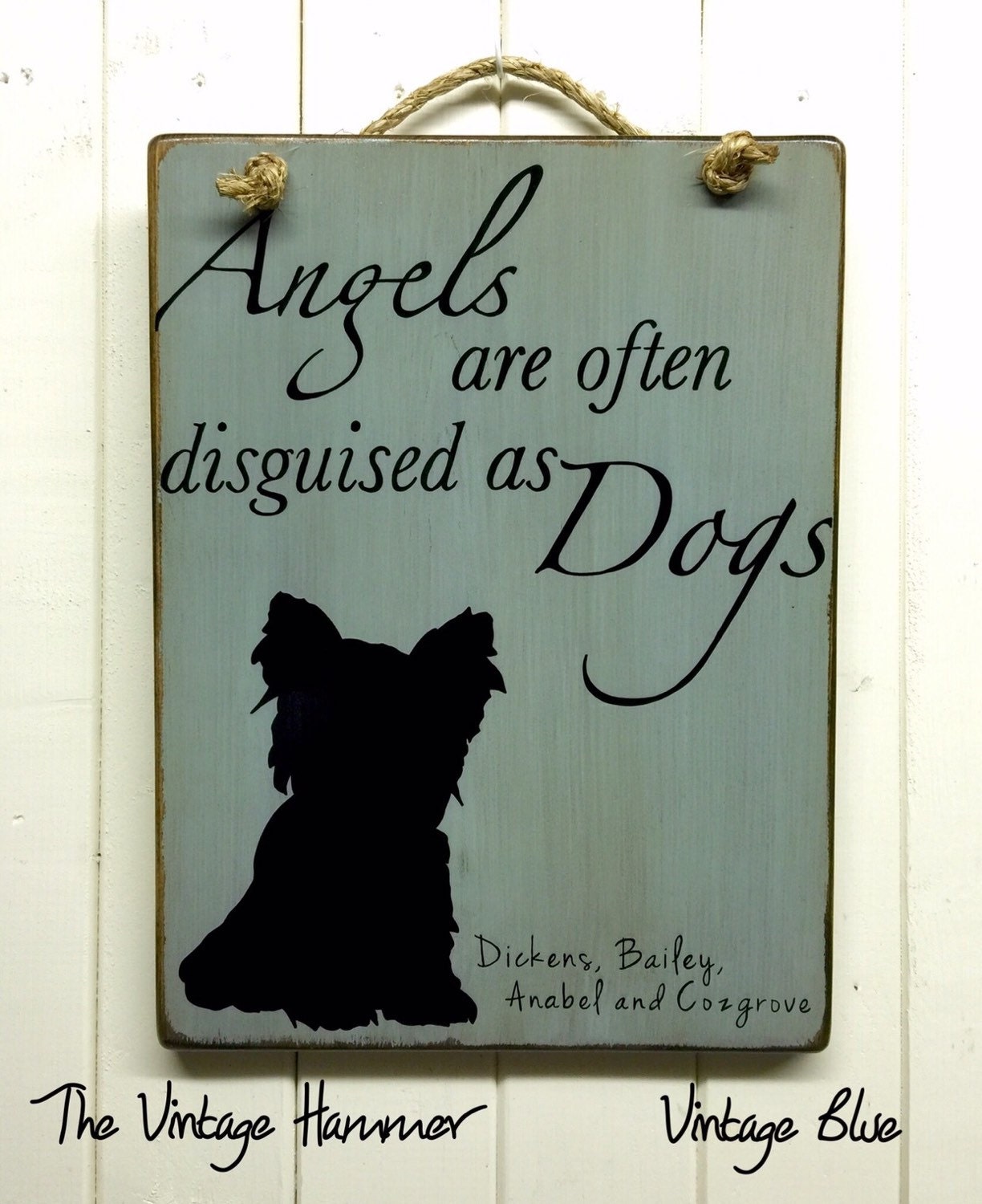 Angels are often disguised as Dogs customizable dog art