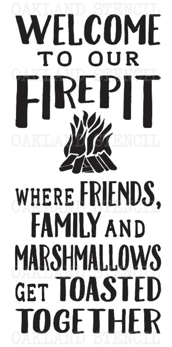 Download Firepit/Bonfire STENCIL **Welcome to our Firepit/Bonfire ...