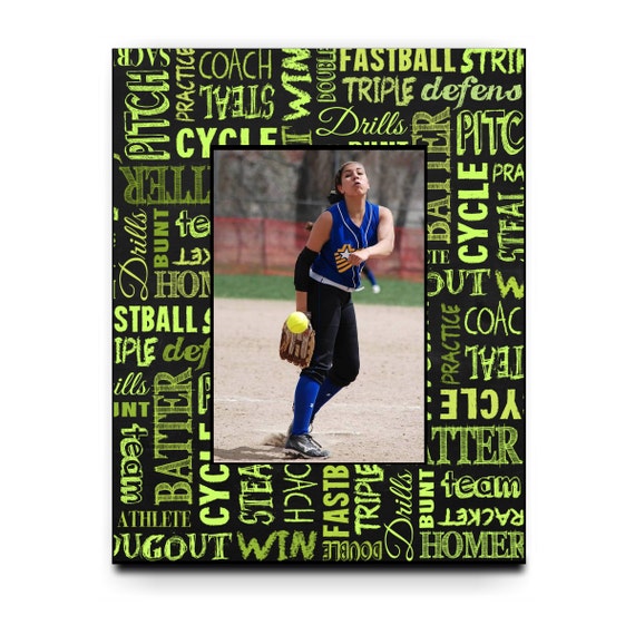 Softball Gift/Softball Custom Photo Frame/Coach/Softball
