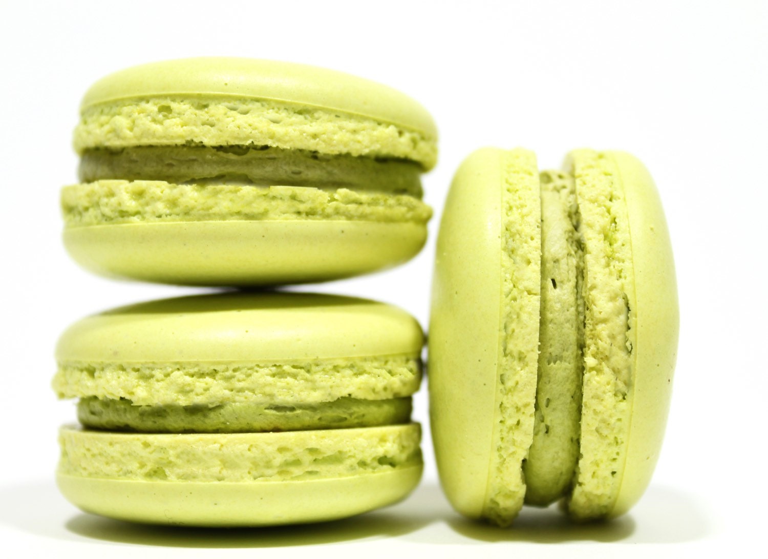 French Macarons Gift Box of 10 Green Tea Cookies Best