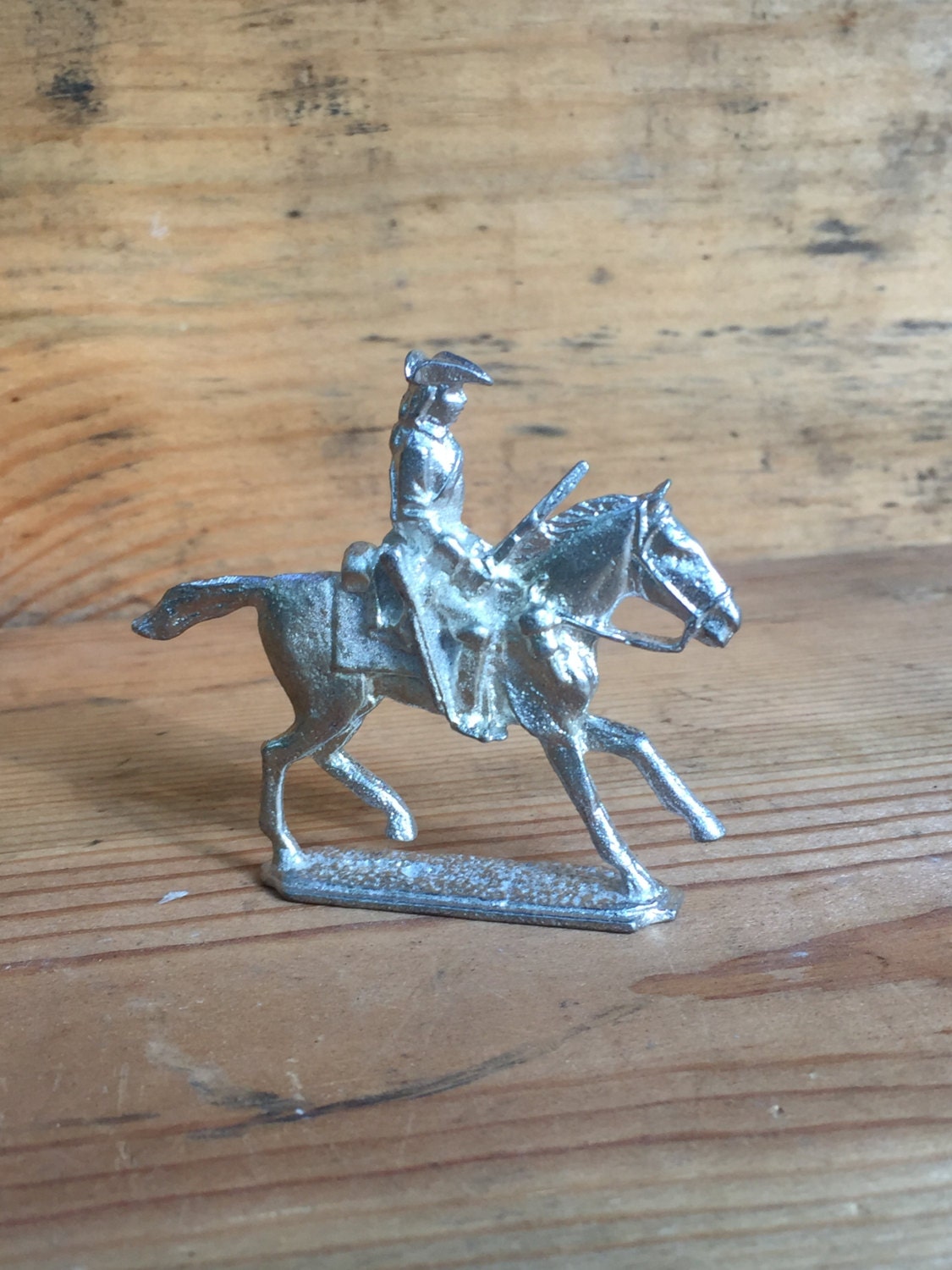 18th Century Pewter Toy Soldier Calvary Advancing