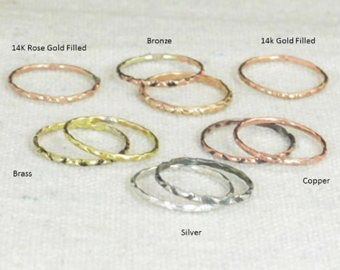 BoHo Rings, Bohemian Rings, Hippie Rings, Tribal Rings, Rustic Rings, Patterned Rings, Sterling Rings, Brass Rings, Bronze Rings, Gold -A12