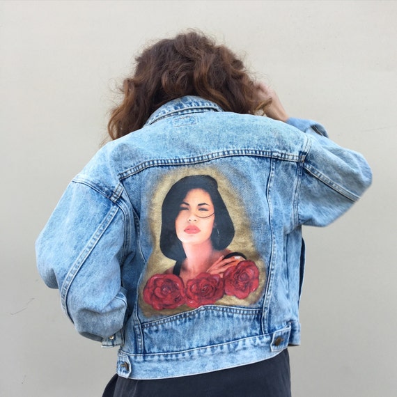 Vintage Selena Quintanilla denim Jacket by moonstrucked on Etsy