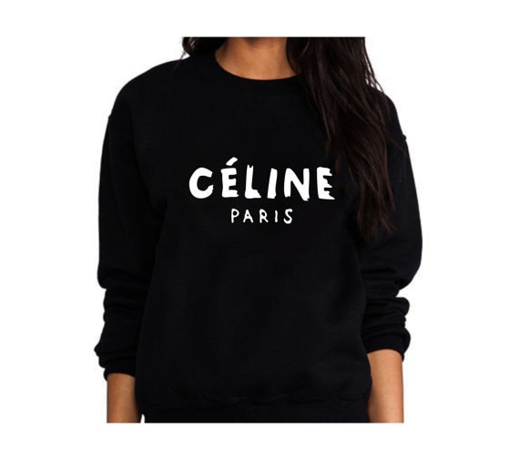Celine Paris Sweatshirt High Quality SCREEN PRINT Super Soft