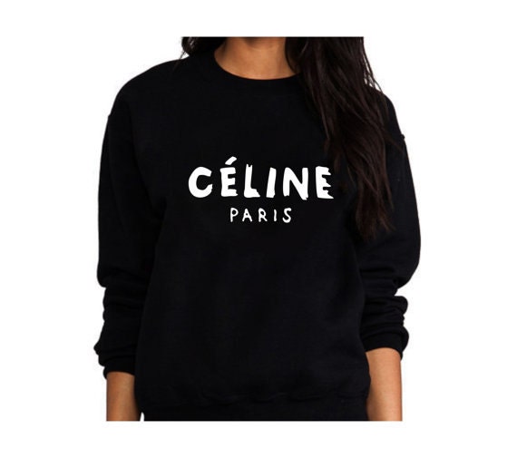 celine paris cropped sweatshirt
