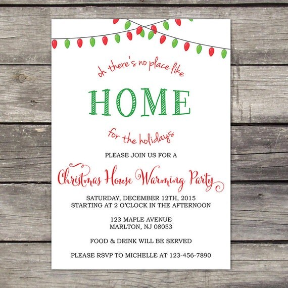 Christmas Housewarming Invitations 1