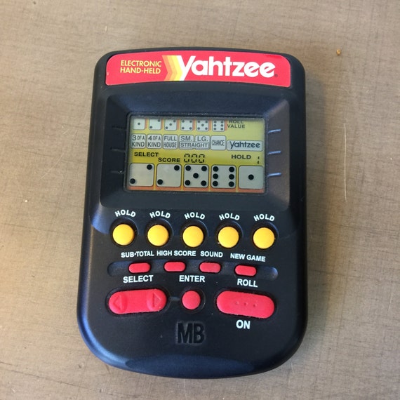 Handheld Yahtzee Electronic Game Vintage Working Travel Game