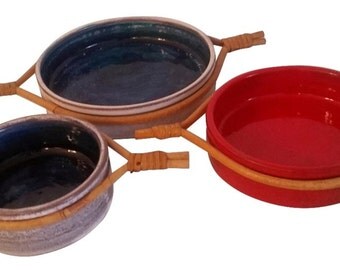 Jean & Robert Coutier Ceramic Dishes - Set of 3