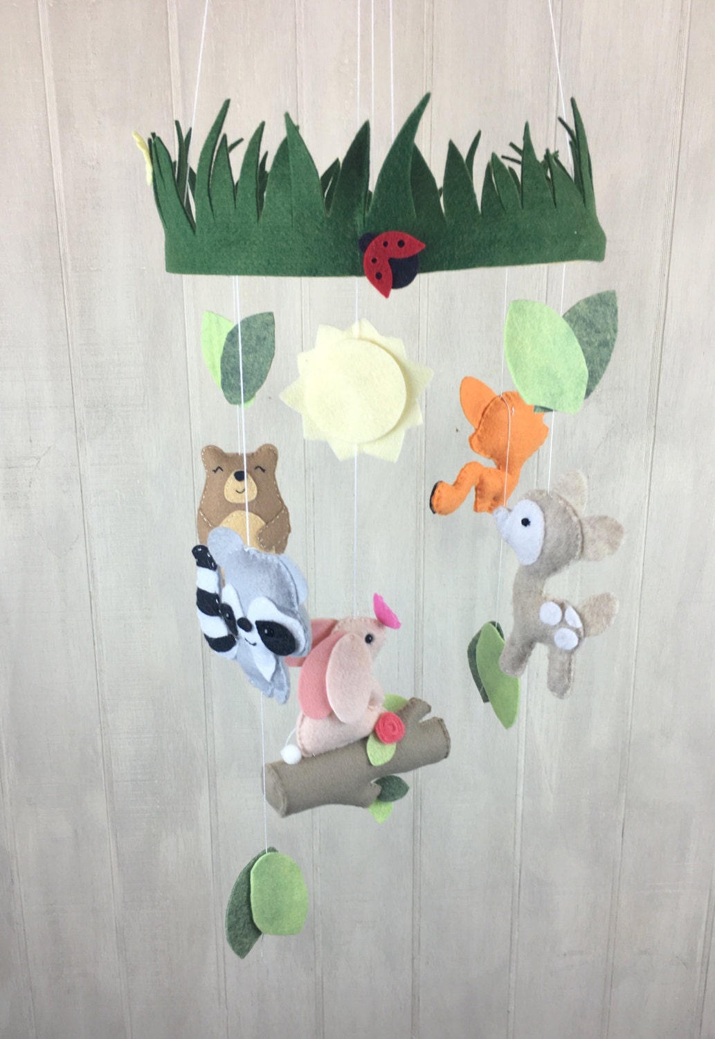 Baby mobile Forest mobile nursery mobile by JuniperStreetDesigns