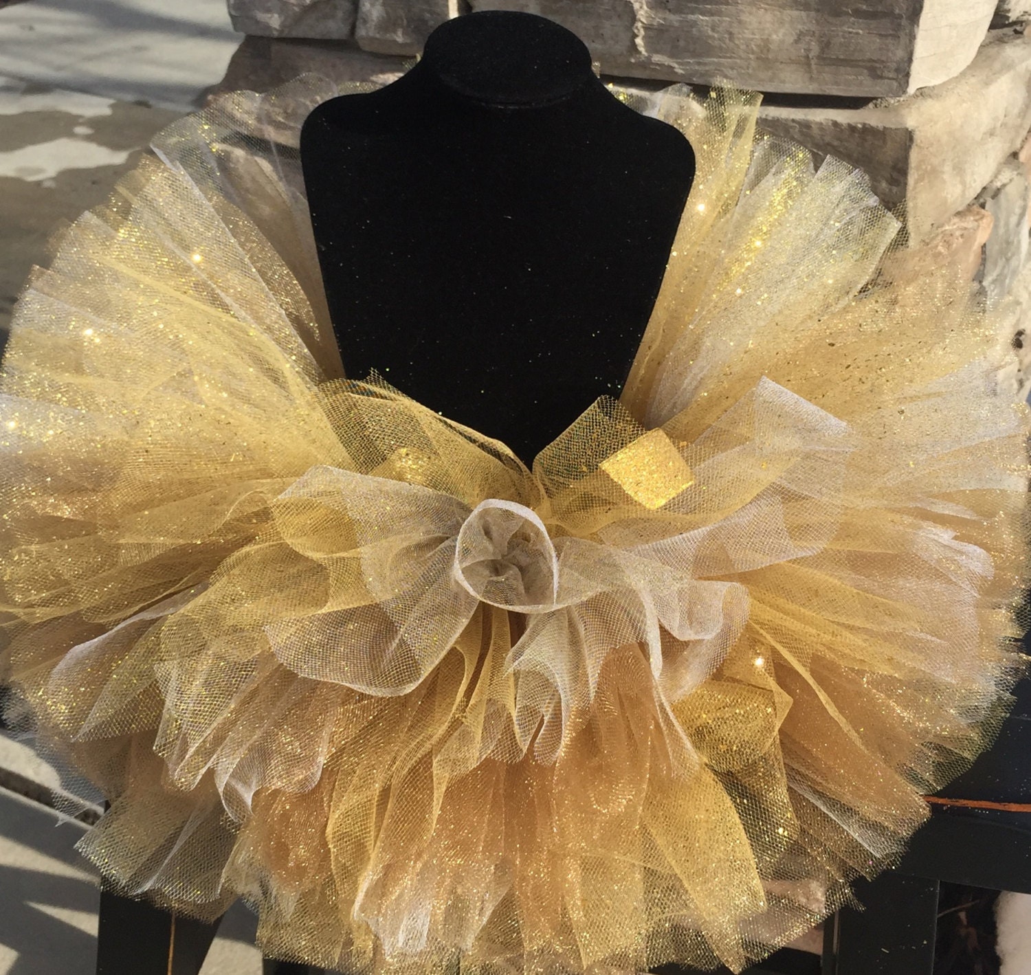 gold tutu outfit