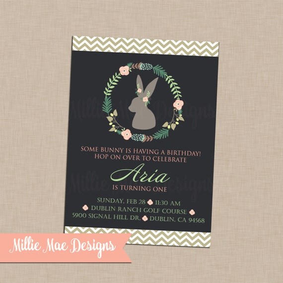SALE 75 OFF Spring Invitation Digital by MillieMaeDesigns2012