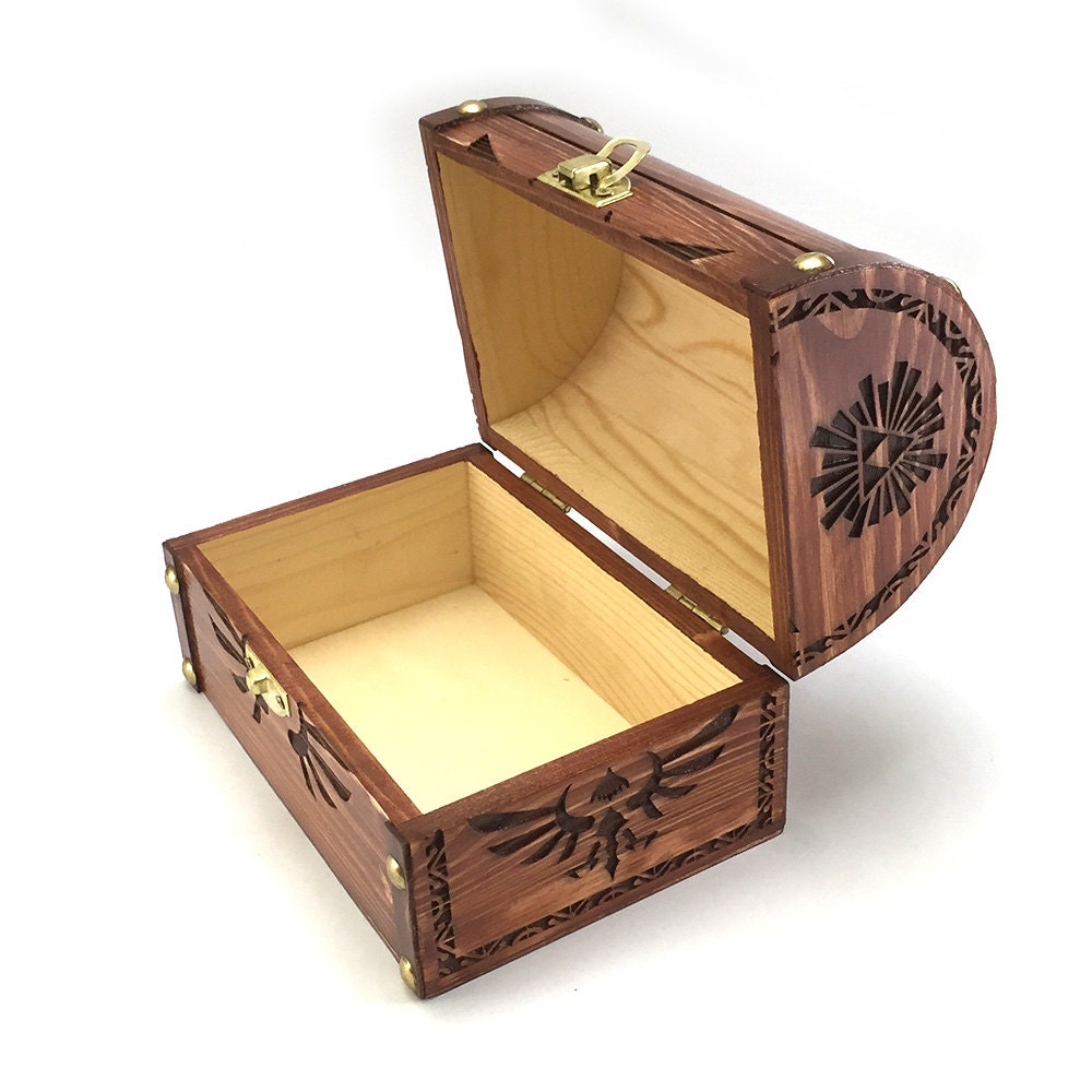 Zelda Themed Wooden Jewelry Box by GameVetz on Etsy