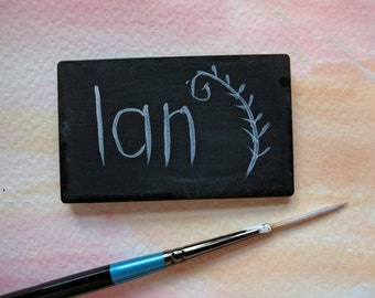 12 Double Sided Mini Chalkboards, Real Chalkboard, Craft Fair Price Labels 60mm x 37mm 013-512
