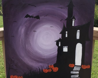 Canvas acrylic halloween – Etsy