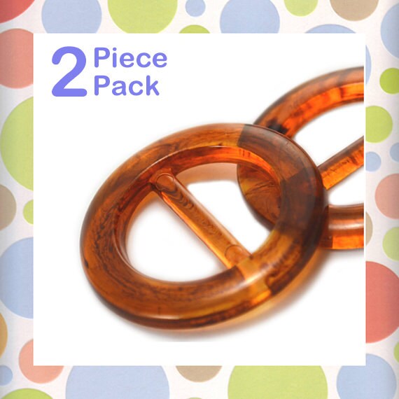 Round Tortoise Plastic Slide Buckles 1 Inch by BagmakerSupply