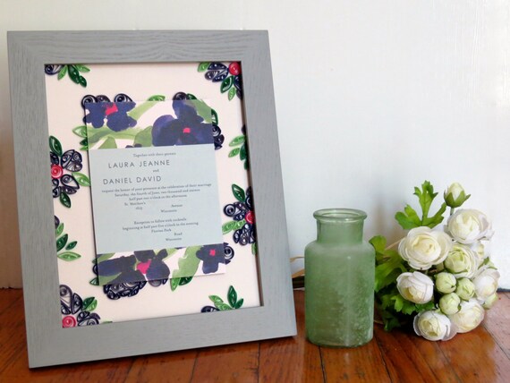Invitation Keepsake - Unique Wedding Gift - Custom Bridal Shower Gift ...