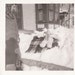 Snow Baby, Vintage Photograph, Black and White Photo, Baby on a Blanket in the Snow, Snowsuit, Bundled Up Baby, Winter Scene