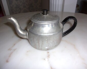 Vintage small aluminum teapot by Tower Brand / England