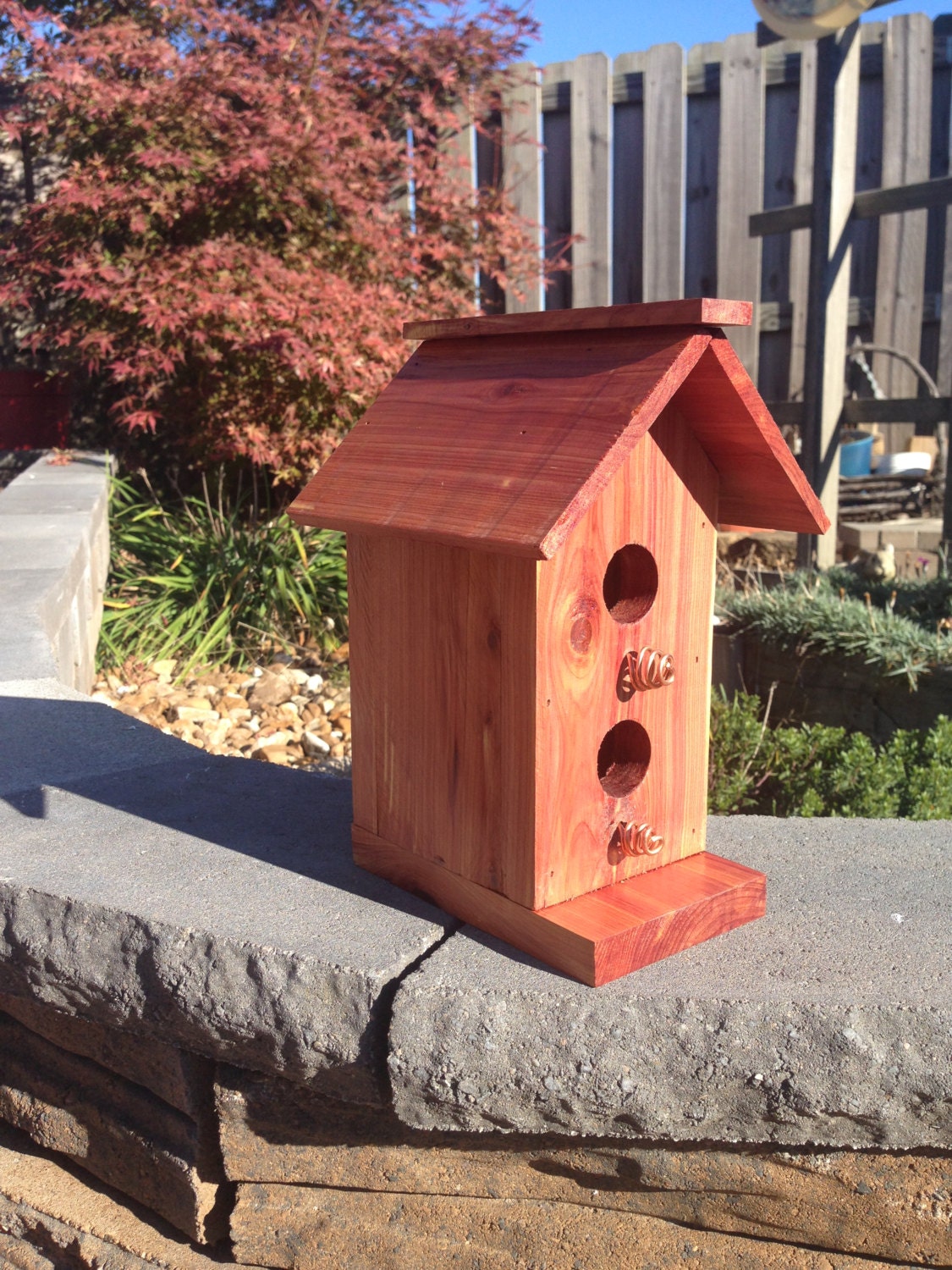 cedar 2 story bird house cedar 2 story bird house
