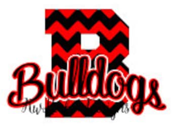 Bulldog Svg, Chevron Svg, Dxf For Silhouette, Football Svg