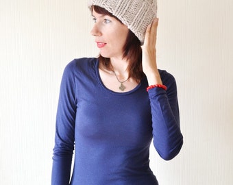 winter hat chunky knit hat wool hat knitted hat christmas gifts|for|her hand knit hat women slouchy hat ribbed hat oatmeal hat unisex gift