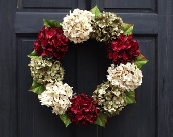 Modern Christmas Wreath for Front Door, Holiday Wreath, Front Door Wreath for Christmas, Holiday Door Decor, Christmas Decoration for Door