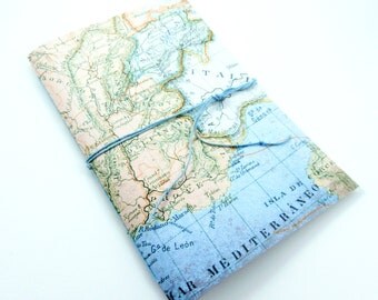 Weekly Planner, Student Agenda, School Planner, Any Year Date Book, Simple College Planner, Cute Handmade Planner, Vintage Style Map Cover