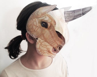 Maschera 3d Unicorno