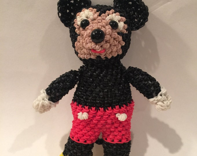 Disney's Mickey & Minnie Mouse Combo Play Pack Rubber Band Figure, Rainbow Loom Loomigurumi, Rainbow Loom Disney