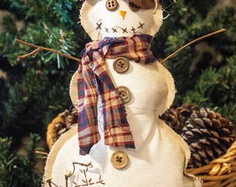 Primitive Snowman, Christmas Decor, Snowman Decor, Holiday Decor, Christmas Snowman, Frosty, Unique Snowman, Christmas Gifts, Unique Gift