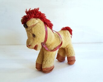 vintage stuffed horse