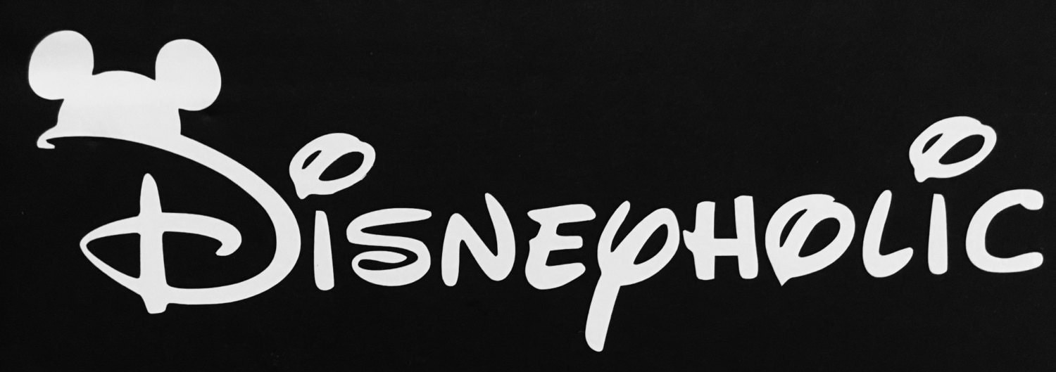 Disneyholic Vinyl Decal Logo Sticker Car Window Walt Disney