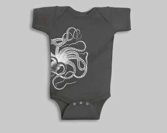 Baby Boy Clothes - Octopus, Baby Boy, Octopus Baby Clothes, Baby Boy Romper, Baby Shower Gift, Baby Boy Gift, Baby Boy Outfit, Baby Bodysuit