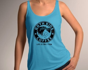 South Park Inspired "Goth Kids Coffee" Women's Tank Top
