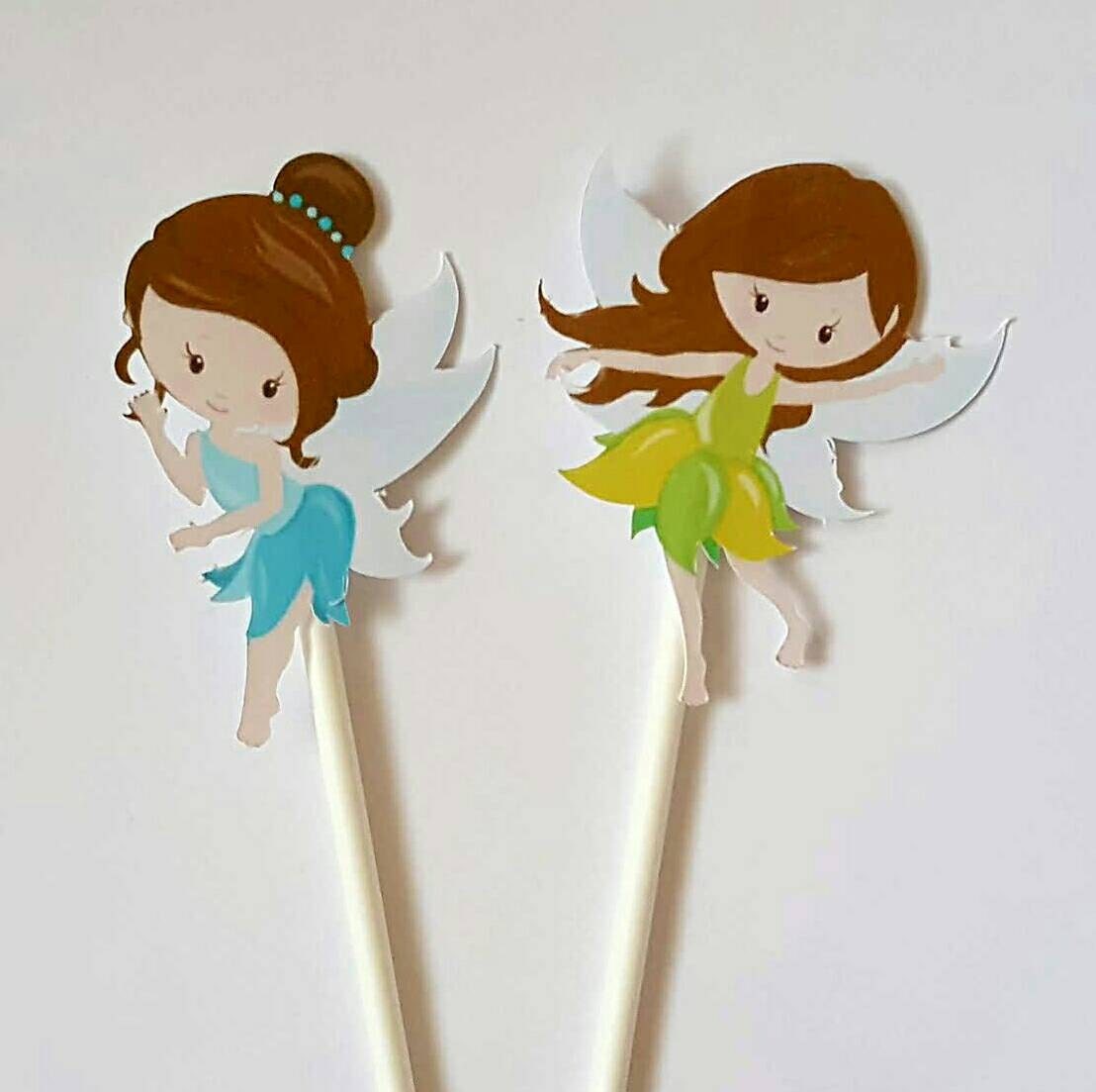 Fairy cupcake toppers set of 12 cake toppers fairy tale