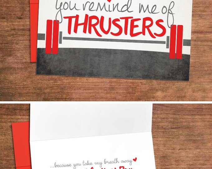 Crossfit Love Valentines Card - Love Greeting Card for Husband, Wife, Anniversary, Engagement, Boyfriend, Girlfriend, Gym