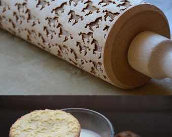 Kitchen Mother Gift Horse Rolling Pin Animal lover House Warming Baking gift for Sister Chef Custom Engraved Home Gift Farm gift | 6 |