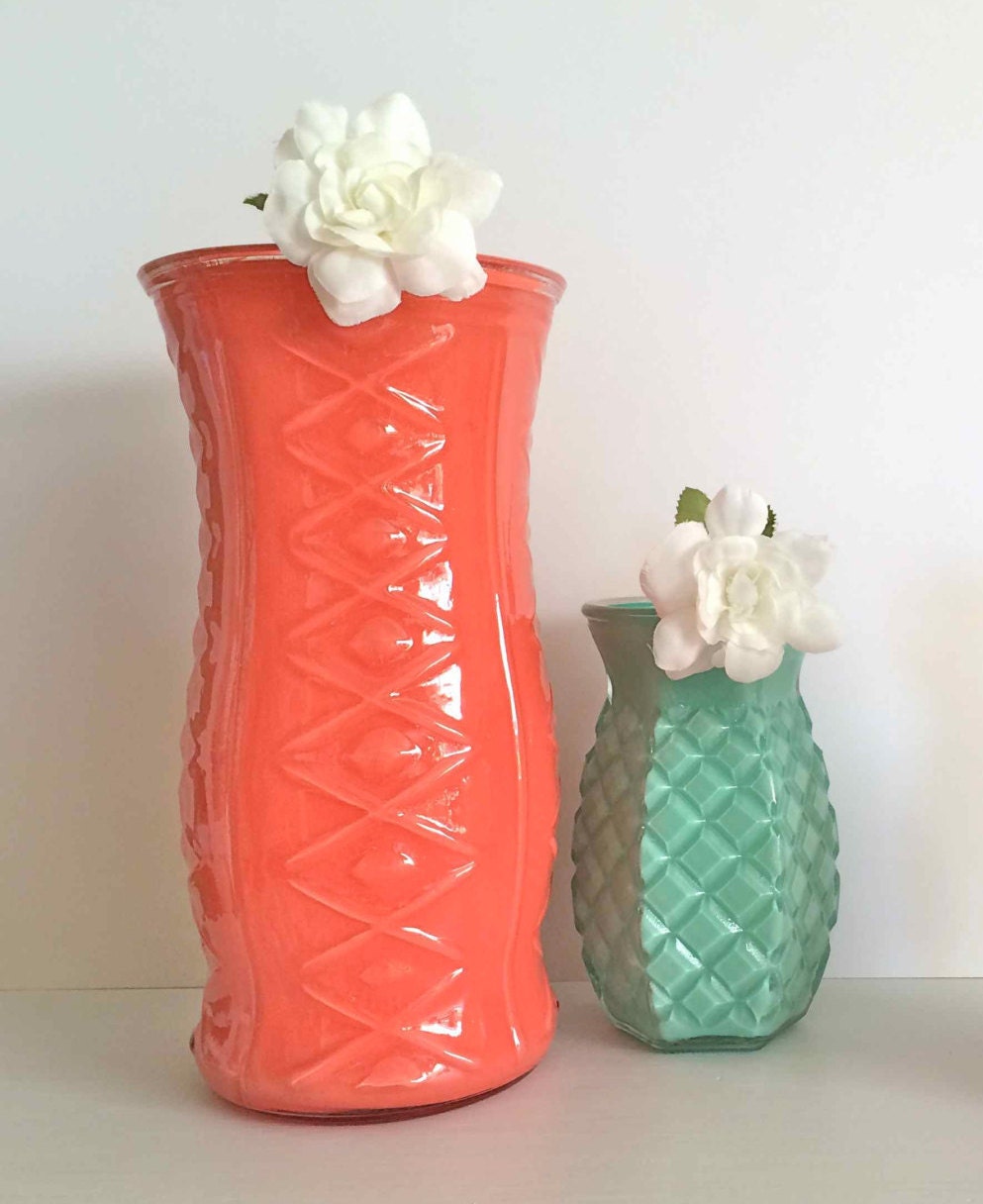 Coral and Mint Home Decor Coral Vase Mint Coral Pink Gender