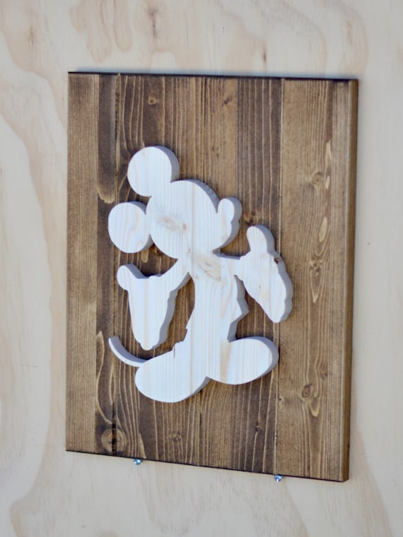 Mickey Mouse Wood Disney Plaque Cutout