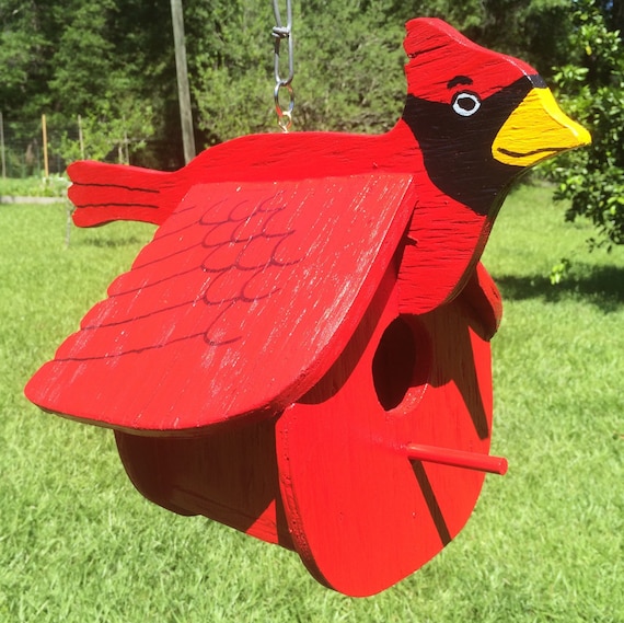 Wooden Handmade Cardinal Birdhouse   Il 570xN.971356426 Kp2j 