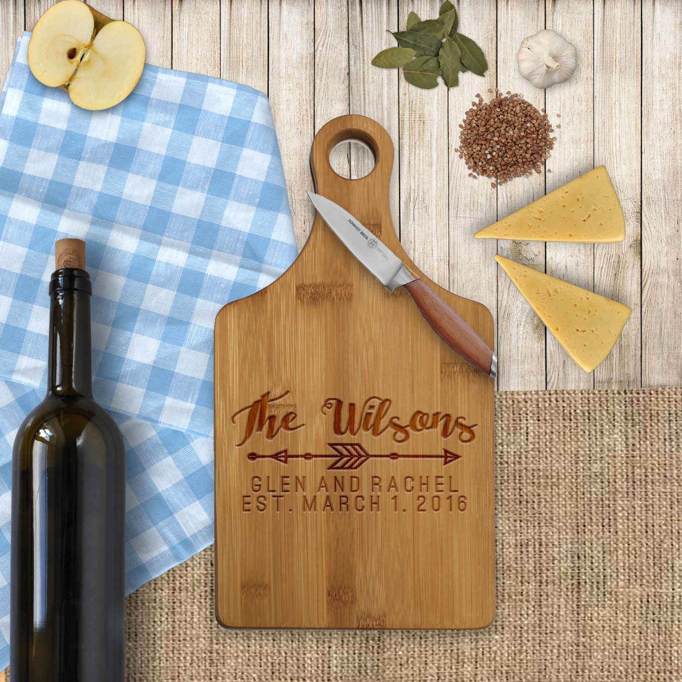 Custom Cheese Board Custom Paddle Board Personalized by Etchey