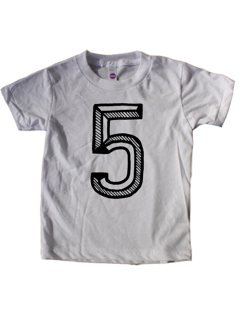 Fifth Birthday Shirt Number Five Shirt 5th Birthday