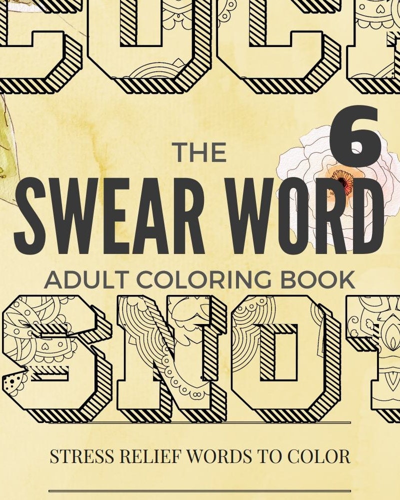 Adult Coloring Book Swear Words Adult Humor Coloring Pages