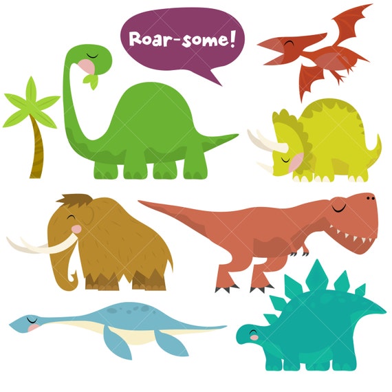 Dinosaur Clipart / Prehistoric Animals / Tyrannosaurus