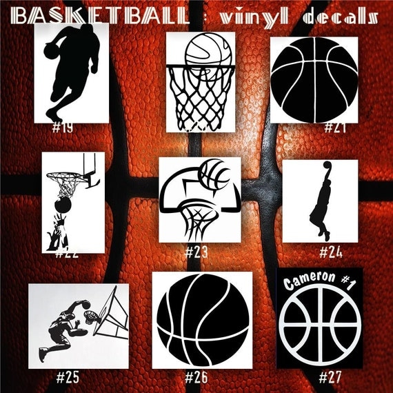 BASKETBALL vinyl decals 1927 bball by CreativeStudio805 on Etsy