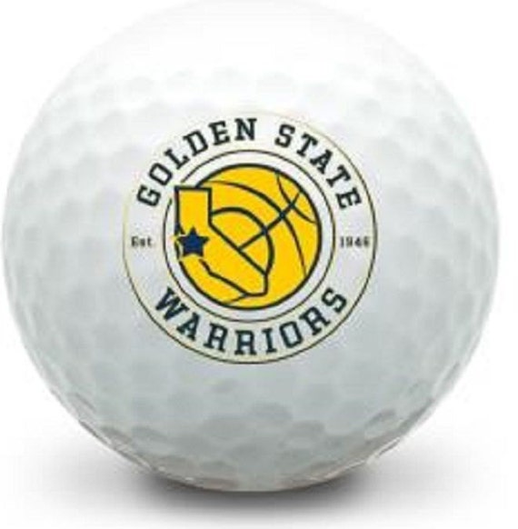 3 Dozen Golden State Warriors Logo Used Golf Balls Titleist