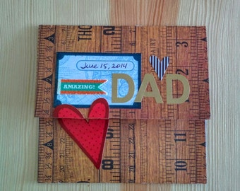 Items similar to Handmade father's day card on Etsy